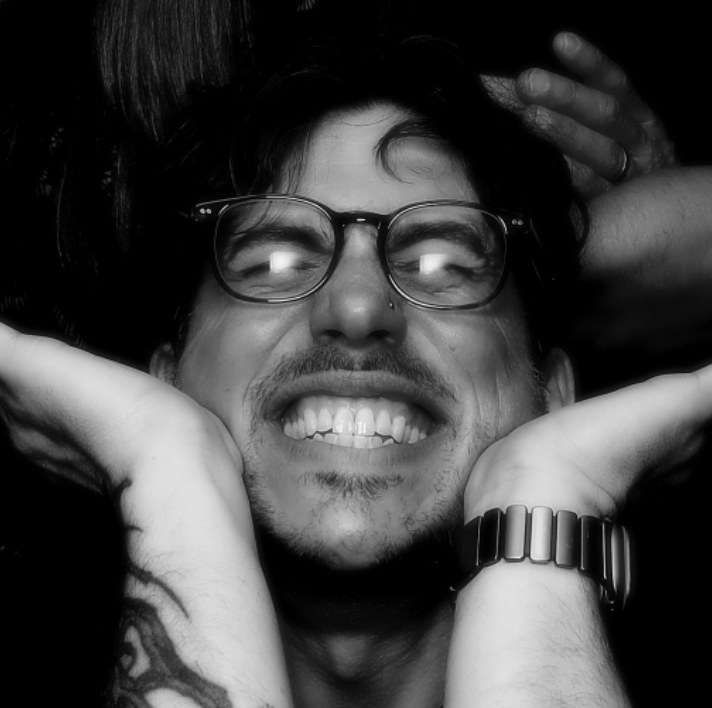 Black and white portrait of Luke